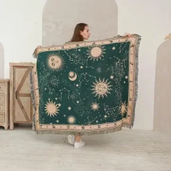 Nordic Star Decke - Sonnengott Picknickmatte Sofabezug