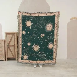 Nordic Star Decke - Sonnengott Picknickmatte Sofabezug