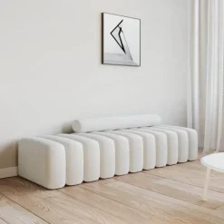 Nordic Style Ottoman Bench - Elegant Living Room Hallway Furniture