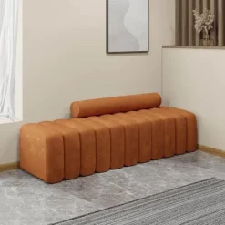 Nordic Style Ottoman Bench - Elegant Living Room Hallway Furniture