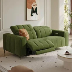 Nordic Velvet Sofa - Premium Electric Comfort for Living Room