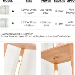 Nordic Wooden LED Shelf - Elegant Home Decor Display