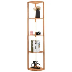 Nordic Wooden LED Shelf - Elegant Home Decor Display