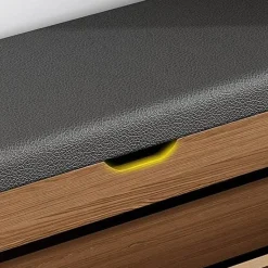 Nordic Wooden Shoe Rack Stool - Space Saving Organizer