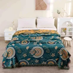 Nordische Baumwoll-Überwurfdecke – doppelseitiger Sofabezug und Tagesdecke