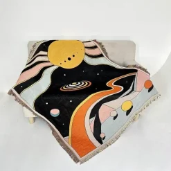 Nordische Überwurfdecke - Gemütliches Bohemian-Sofa und Picknickmatte