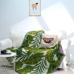 Nordische Überwurfdecke - Gemütliches Bohemian-Sofa und Picknickmatte