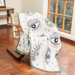 Nordische Überwurfdecke - Gemütliches Bohemian-Sofa und Picknickmatte