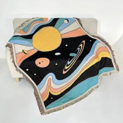 Nordische Überwurfdecke - Gemütliches Bohemian-Sofa und Picknickmatte