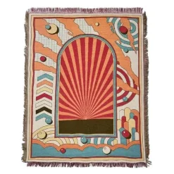 Nordische Überwurfdecke - Gemütliches Bohemian-Sofa und Picknickmatte