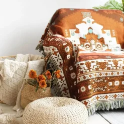 Nordische Überwurfdecke – gemütlicher Sofa-Bettbezug als Wohnzimmerdekoration