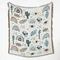 Nordische Überwurfdecke – gemütlicher Sofa-Bettbezug als Wohnzimmerdekoration