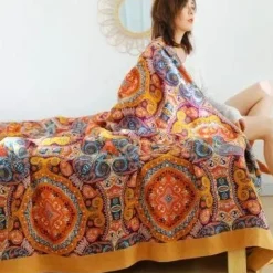 Nordische Überwurfdecke aus Baumwolle – weiche Gaze-Sofa-Tagesdecke