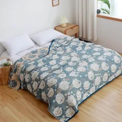 Nordische Überwurfdecke aus Baumwolle – weiche Gaze-Sofa-Tagesdecke