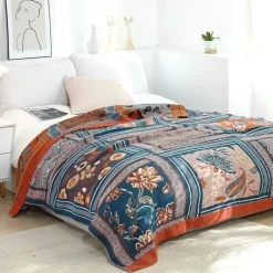 Nordische Überwurfdecke aus Baumwolle – weiche Gaze-Sofa-Tagesdecke