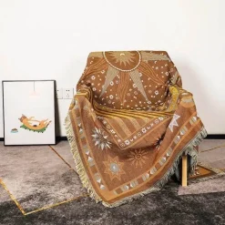 Nordische böhmische Decke – vielseitiger Bett-Sofa-Bezug, ethnisches Picknick, Camping, unverzichtbar