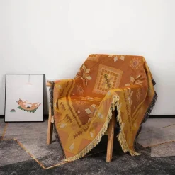 Nordische böhmische Decke – vielseitiger Bett-Sofa-Bezug, ethnisches Picknick, Camping, unverzichtbar