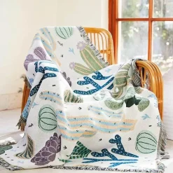 Nordische böhmische Decke – vielseitiger Bett-Sofa-Bezug, ethnisches Picknick, Camping, unverzichtbar