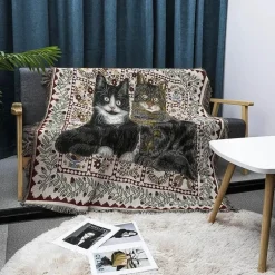 Nordische böhmische Decke – vielseitiger Bett-Sofa-Bezug, ethnisches Picknick, Camping, unverzichtbar