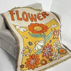 Nordische böhmische Decke – vielseitiger Bett-Sofa-Bezug, ethnisches Picknick, Camping, unverzichtbar