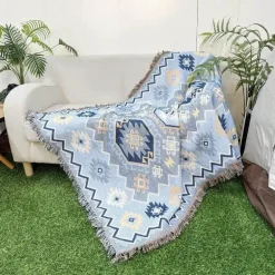 Nordische böhmische Decke – vielseitiger Bett-Sofa-Bezug, ethnisches Picknick, Camping, unverzichtbar