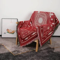 Nordische böhmische Decke – vielseitiger Bett-Sofa-Bezug, ethnisches Picknick, Camping, unverzichtbar