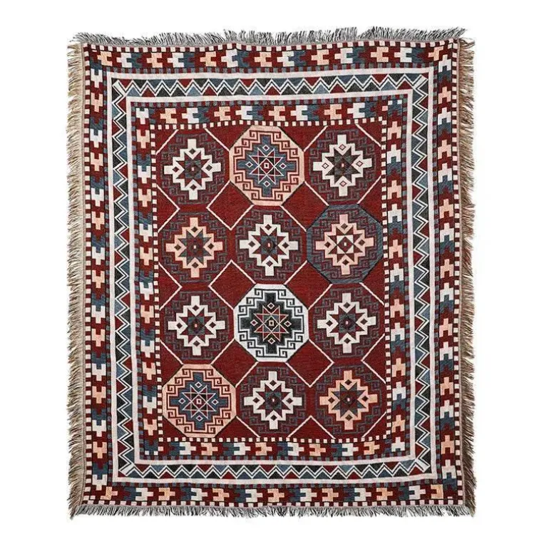Nordische Boho-Überwurfdecke - Gemütliche Dekodecke