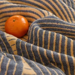 Nordische Geometrie Baumwollgaze Überwurfdecke - Sommer Tagesdecke Sofabezug