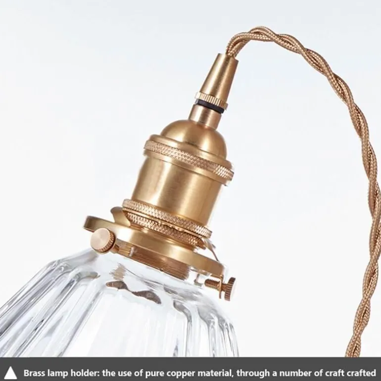 Nordische Glaspendelleuchte - Transparente Leuchte