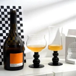 Nordische Kaffeetasse mit Glasperlen - 13oz Cocktail-Desserttasse