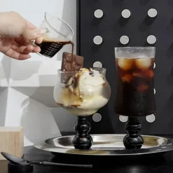 Nordische Kaffeetasse mit Glasperlen - 13oz Cocktail-Desserttasse