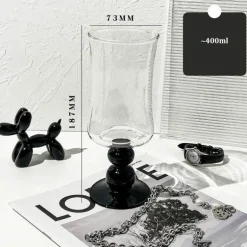 Nordische Kaffeetasse mit Glasperlen - 13oz Cocktail-Desserttasse