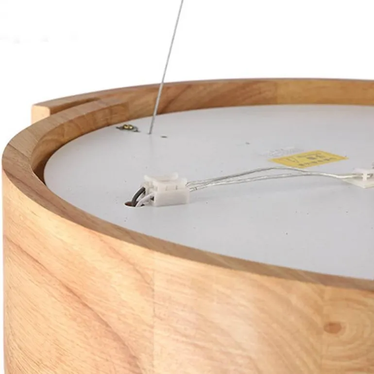 Nordische LED-Pendelleuchte aus Holz – Luxuriöse Wohnraumbeleuchtung