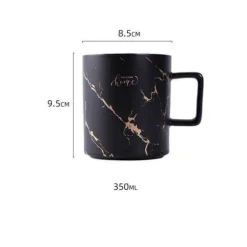Nordische Marmor-Keramik-Kaffeetassen – Elegantes Designer-Trinkgeschirr