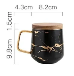 Nordische Marmor-Keramik-Kaffeetassen – Elegantes Designer-Trinkgeschirr