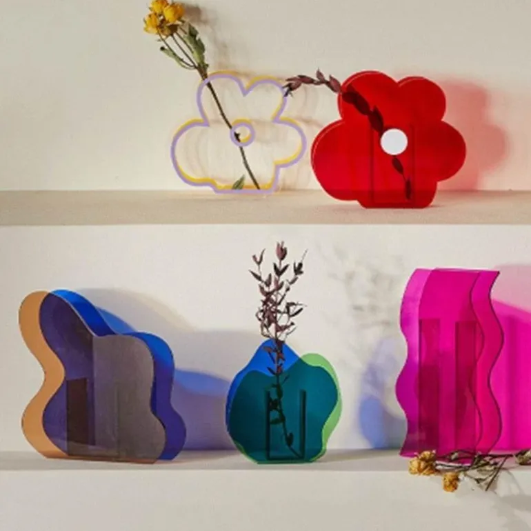 Nordische Regenbogenvase – Modernes geometrisches Wohndekor