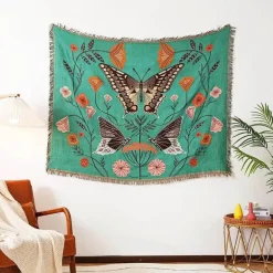 Nordische Schmetterlingsdecke - Gemütliche Dekodecke