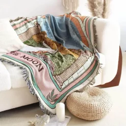 Nordische Sofadecke – gemütliche Tagesdecke für die Heimdekoration