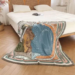 Nordische Sofadecke – gemütliche Tagesdecke für die Heimdekoration