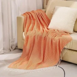 Nordische Streifen Überwurfdecke - Weiches Boho-Sofa-Schlafzimmerdekor