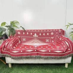 Nordische Strickdecke – Bohemian-Überwurf für den Außenbereich für Camping-Wohnzimmerdekor