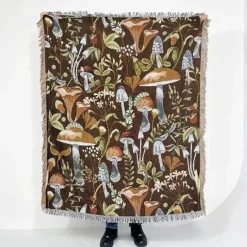 Nordische Strickdecke – Bohemian-Überwurf für den Außenbereich für Camping-Wohnzimmerdekor
