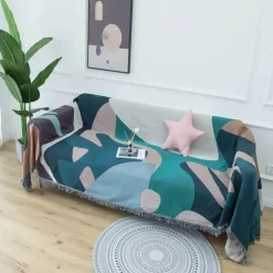 Nordische Strickdecke – Multifunktionaler Sofa-Reisebezug