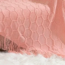 Nordische Strickdecke – weiche, warme Sofa-Tagesdecke