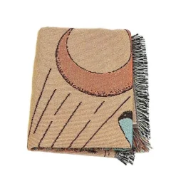 Nordische Strickdecke für draußen – gemütliche Camping-Picknickmatte