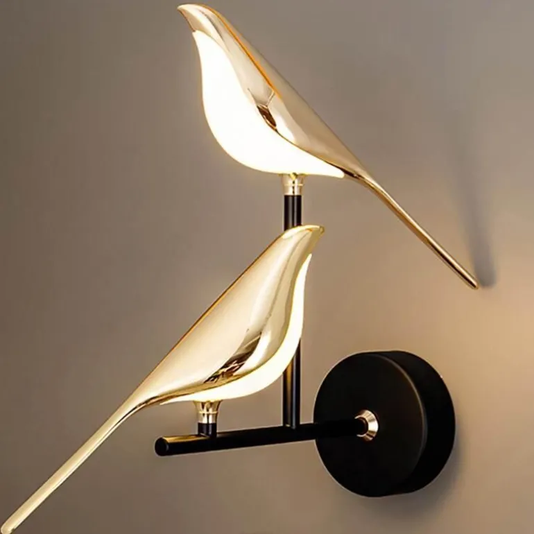Nordische Vogel-Wandleuchte – Moderne dekorative Beleuchtungsvorrichtung