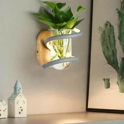 Nordische Wandlampe aus Holz für den Außenbereich – einzigartige Gartendekoration