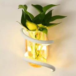 Nordische Wandlampe aus Holz für den Außenbereich – einzigartige Gartendekoration