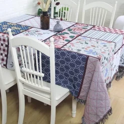 Nordischer Boho-Bettbezug – Stilvolle Jacquard-Bettdecke mit Blumenmuster