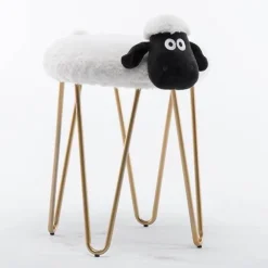 Nordischer Eisenschafhocker – Stilvolles Wohndekor